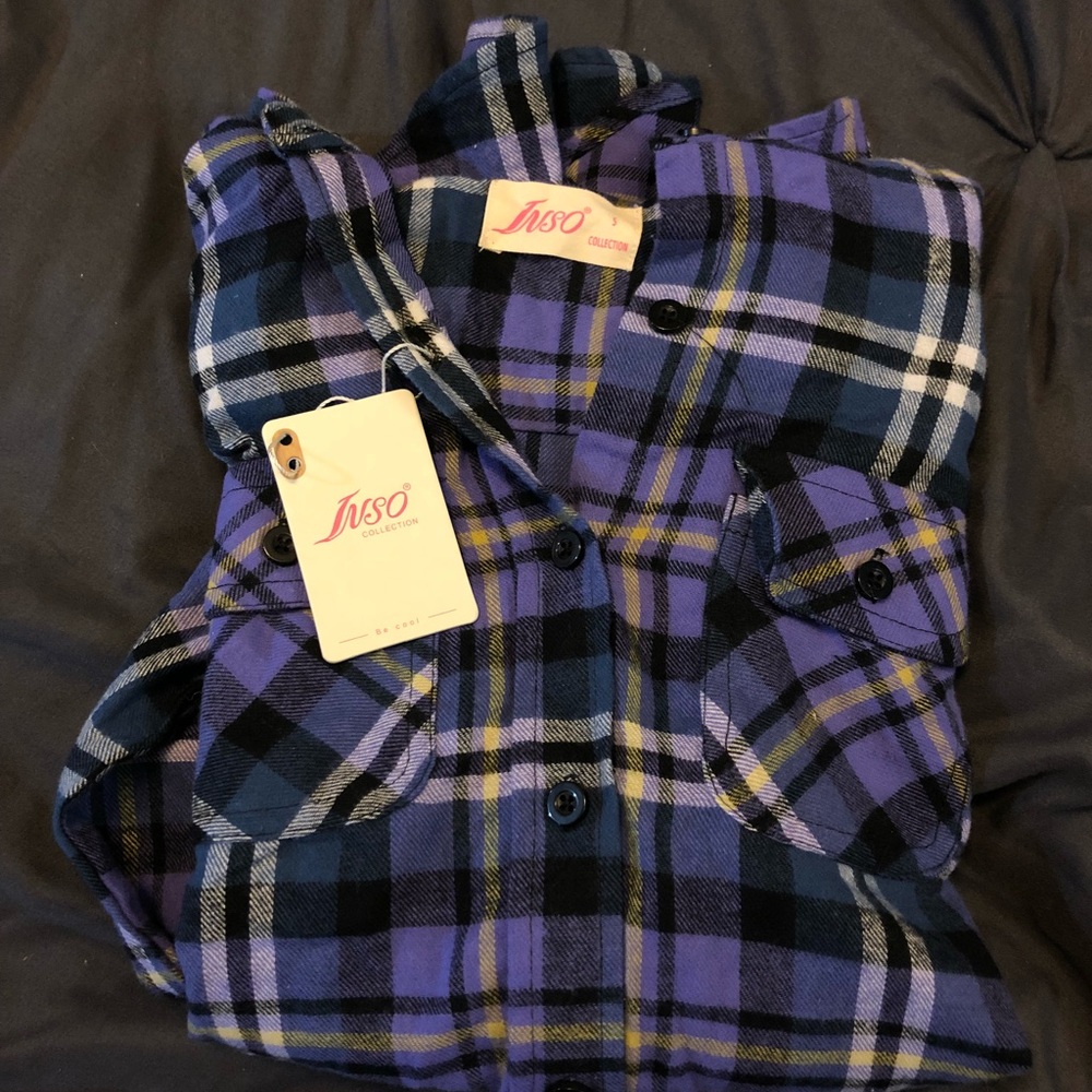 Inso button down long sleeve shirt